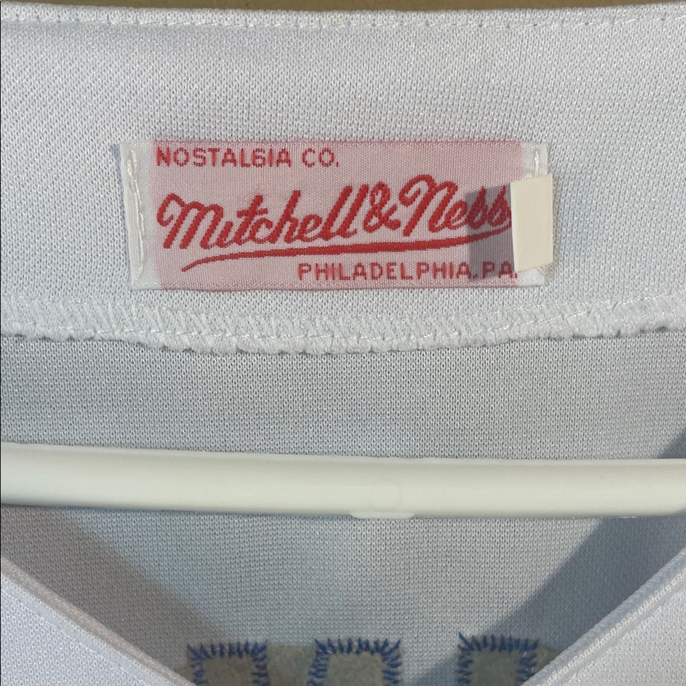 White Dodgers Baseball Jersey #42 Jackie Robinson 1955 - Picture 2 of 9